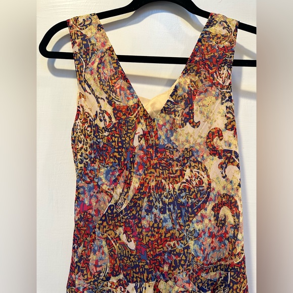 Evan Picone dress asymmetrical size 8 multi color - Picture 7 of 7